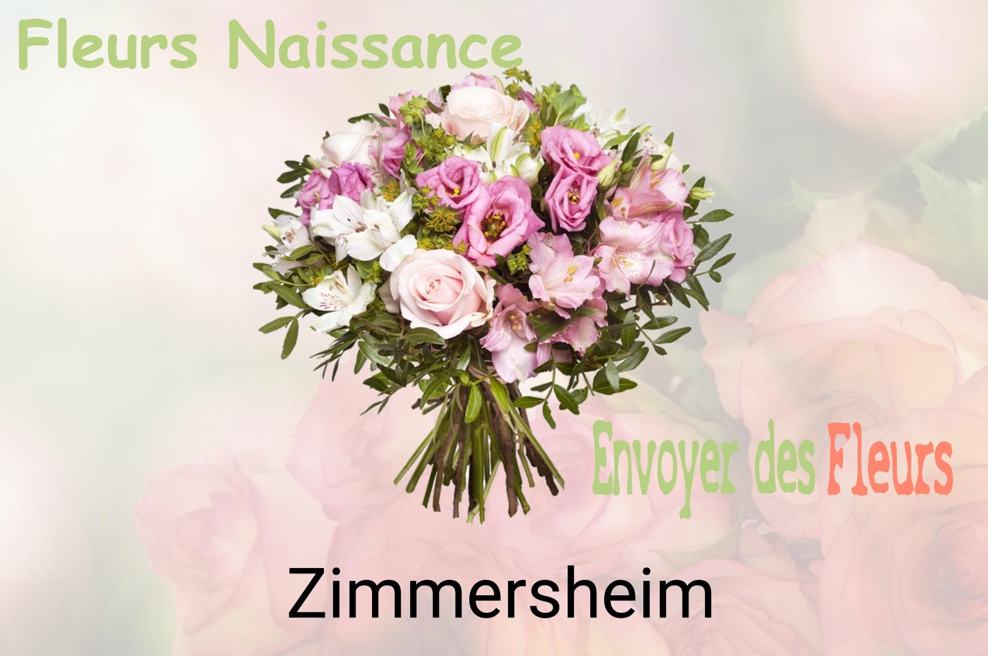 Bouquet de fleurs de naissance livré à Zimmersheim